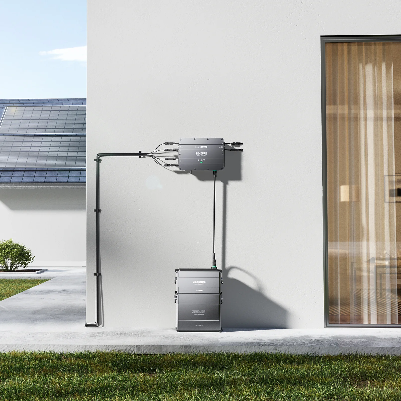 Zendure SolarFlow PV-Hub + 2x Zusatzbatterien 3840Wh (AB2000)