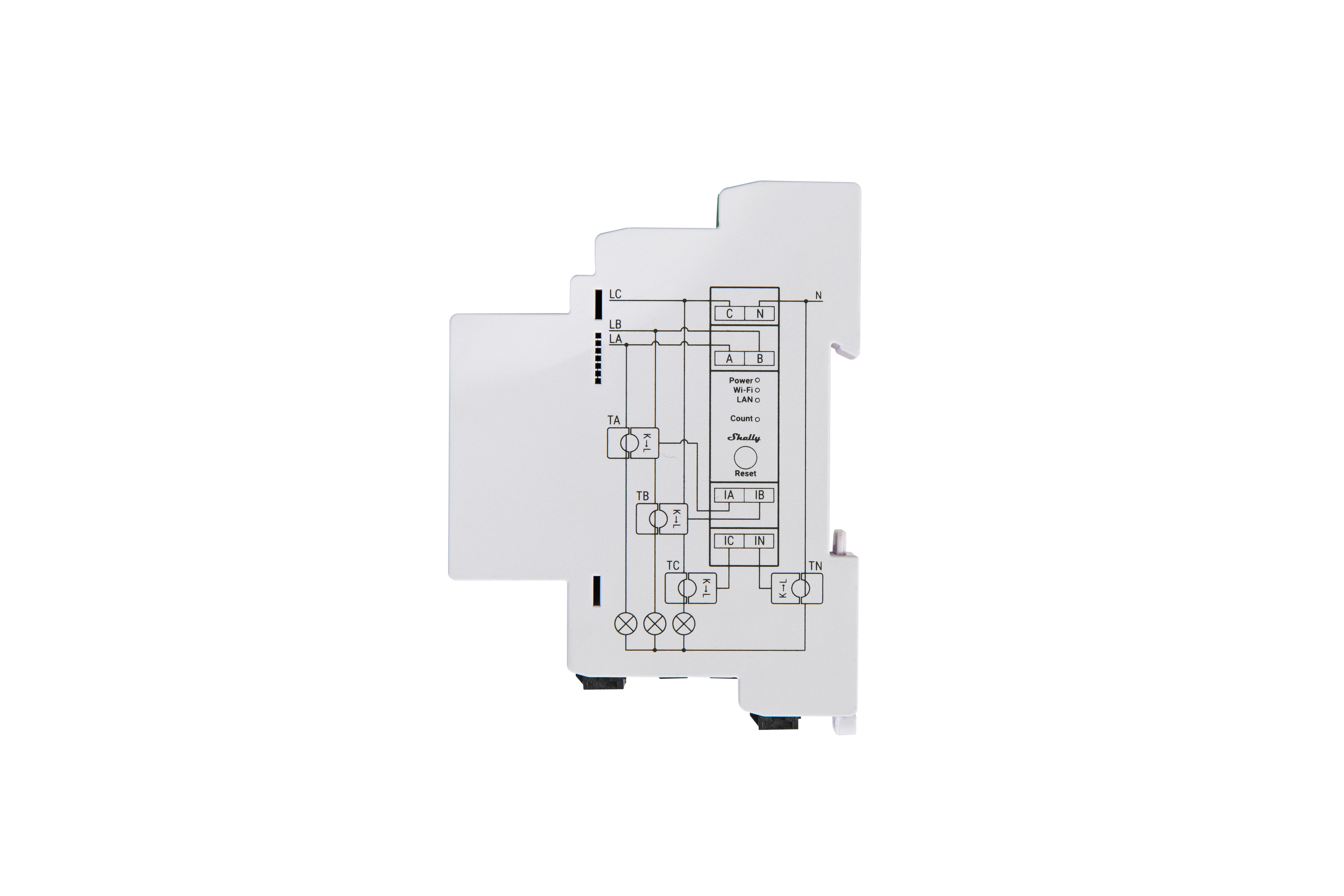 Shelly Pro 3EM 120A Intelligenter Stromzähler